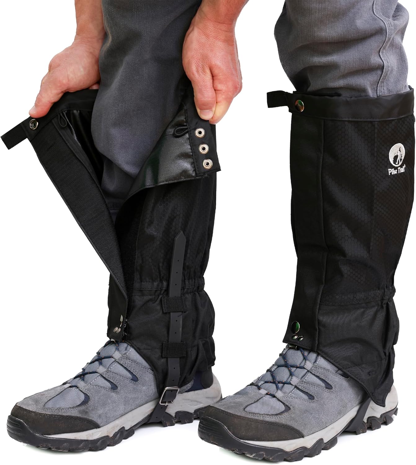 Pike Trail Adjustable Leg Gaiters - Lightweight Waterproof Gear