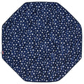Playpen Mat 8 Panel Navy Star Print - Cushioned Octagon Playard Pad