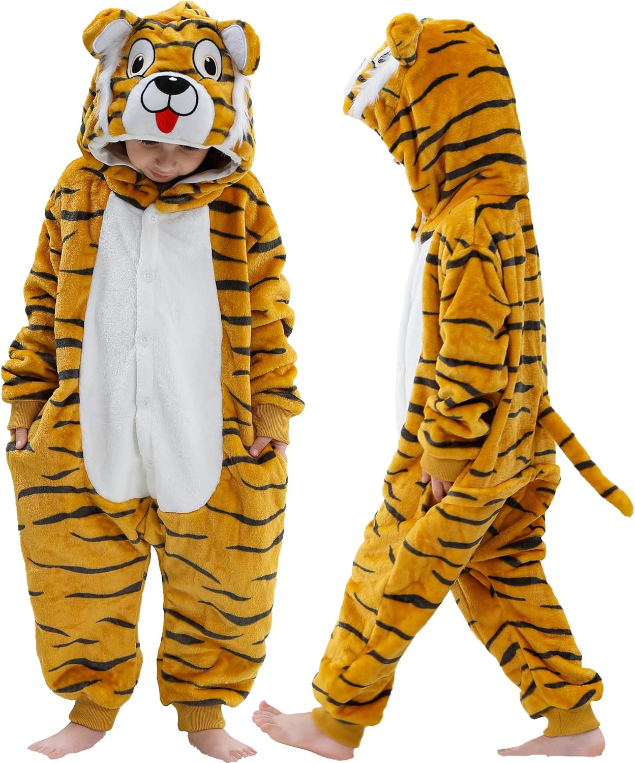 MICHLEY Animal Hooded Romper for Kids Halloween Cosplay Fun