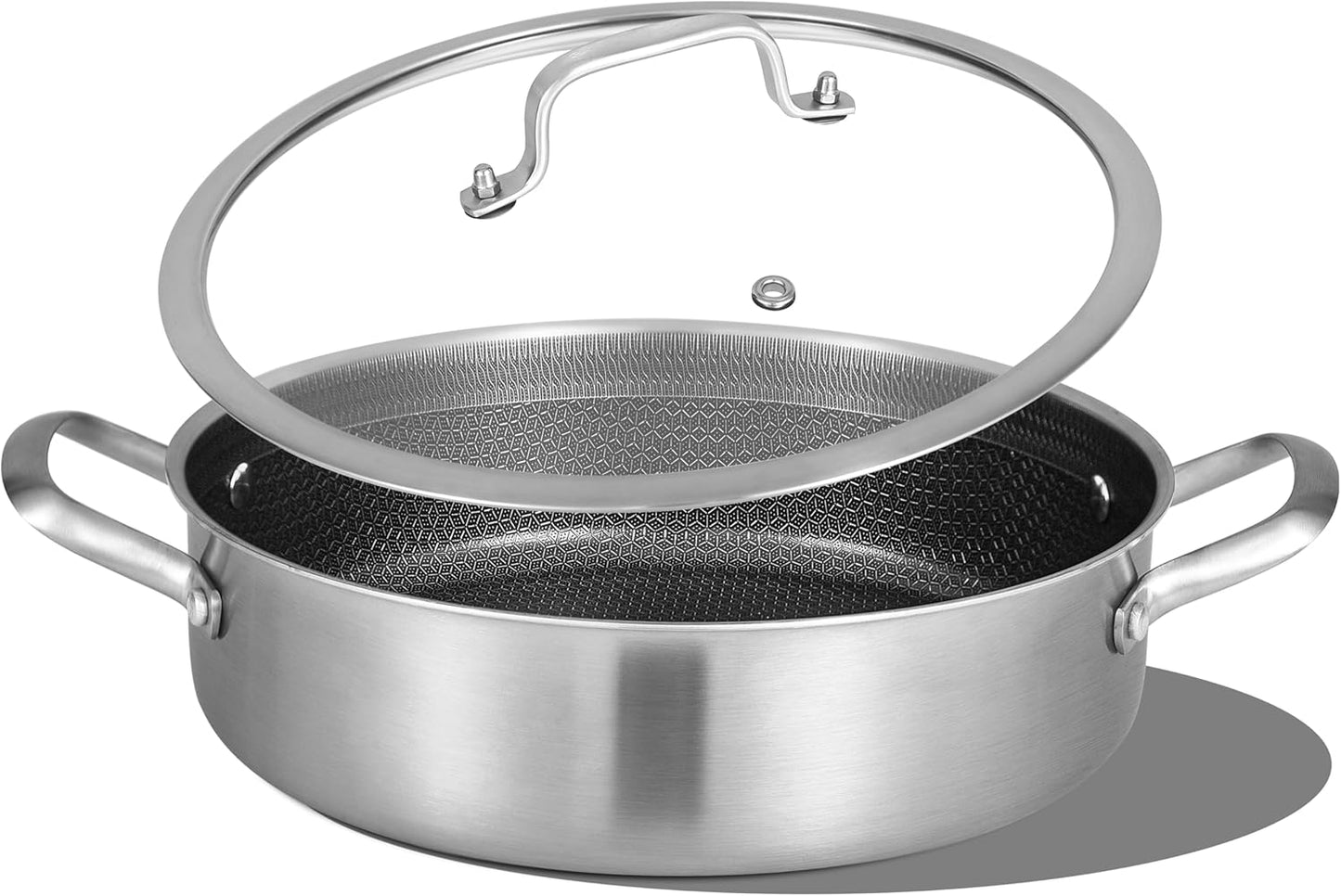 6 QT Hybrid Tri-Ply Stainless Steel Non Stick Saute Pan Review