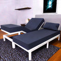 Split Queen Sheets 5-Pc Set for Adjustable Beds - Soft Navy Blue