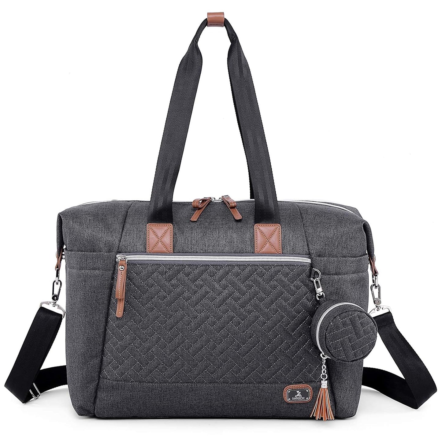 Dikaslon Diaper Bag Tote with Changing Pad and Pacifier Case