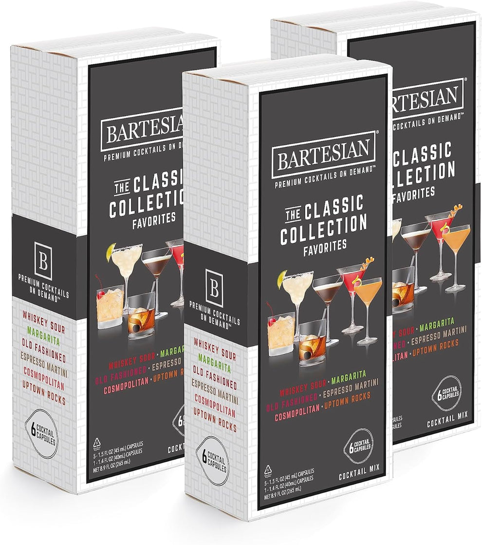 Bartesian Box Label Bartesian Classic Collection Variety Pack - 18 Signature Cocktails ...