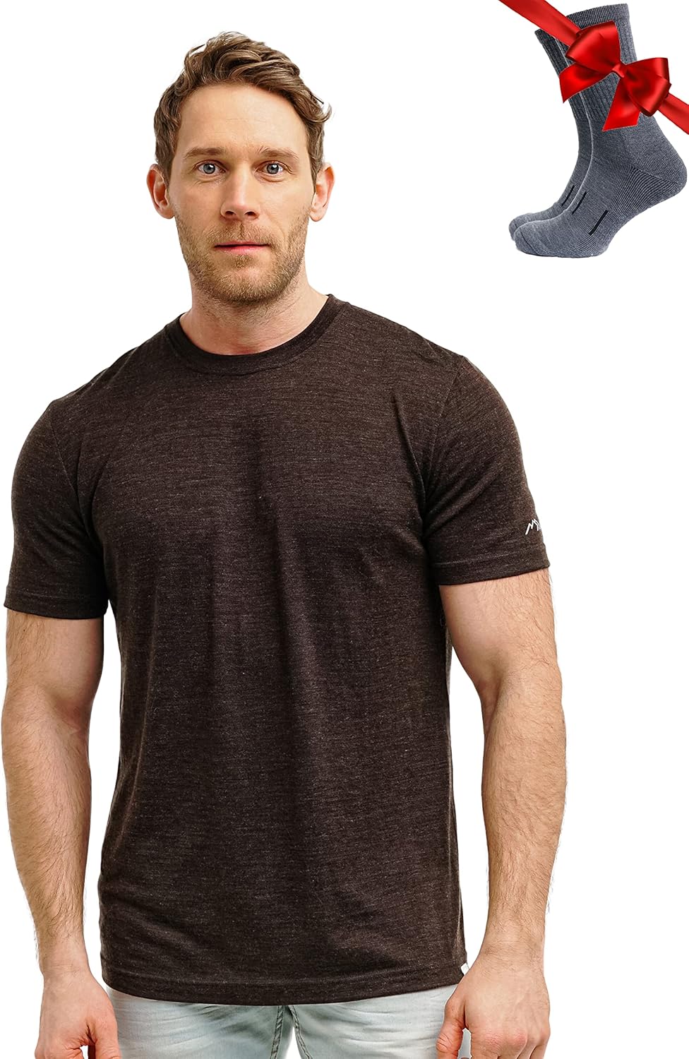 Merino Wool T-Shirt Mens for All-Season Comfort and Durability