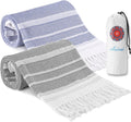 Turkish Beach Towels 2 Pack Oversized Quick Dry Sand Free - Travel