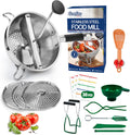 Food Mill Stainless Steel with 3 Grinding Discs and Canning Kit