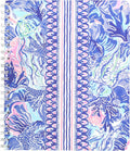 Lilly Pulitzer Large Pink/Blue Hardcover Spiral Notebook - Bright
