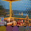 Color Changing Christmas Net Lights 9.8x6.6 ft RGB LED Net Mesh Lights