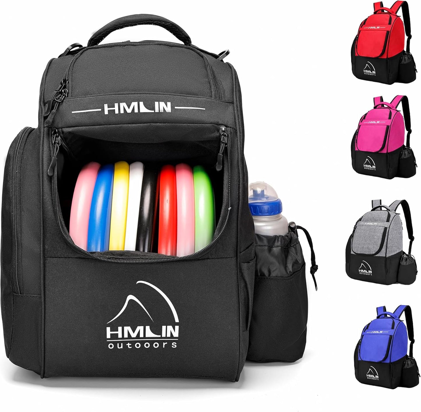 Lightweight Disc Golf Bag | 20-Disc Capacity | 8 Pockets | HMLIN OUTDOORS