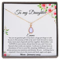 Personalized Daughter Necklace from Mom or Dad - 14K Gold Filled
