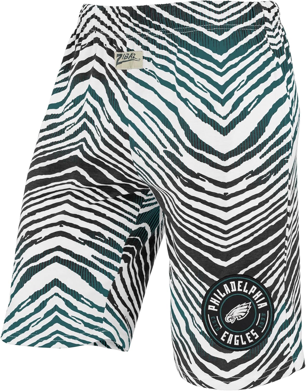 Zubaz NFL Adult Unisex Z88 Zebra Short for Casual Wear