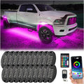 20 Pods Segmented Metal RGB LED Rock Lights Kit - App and Remote