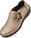 Women's Classic Comfort Leather Loafers Slip-On Flats - Easy Comfort