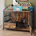 44 in Heavy Duty Dog Crate Furniture with 3 Doors - End Table Style