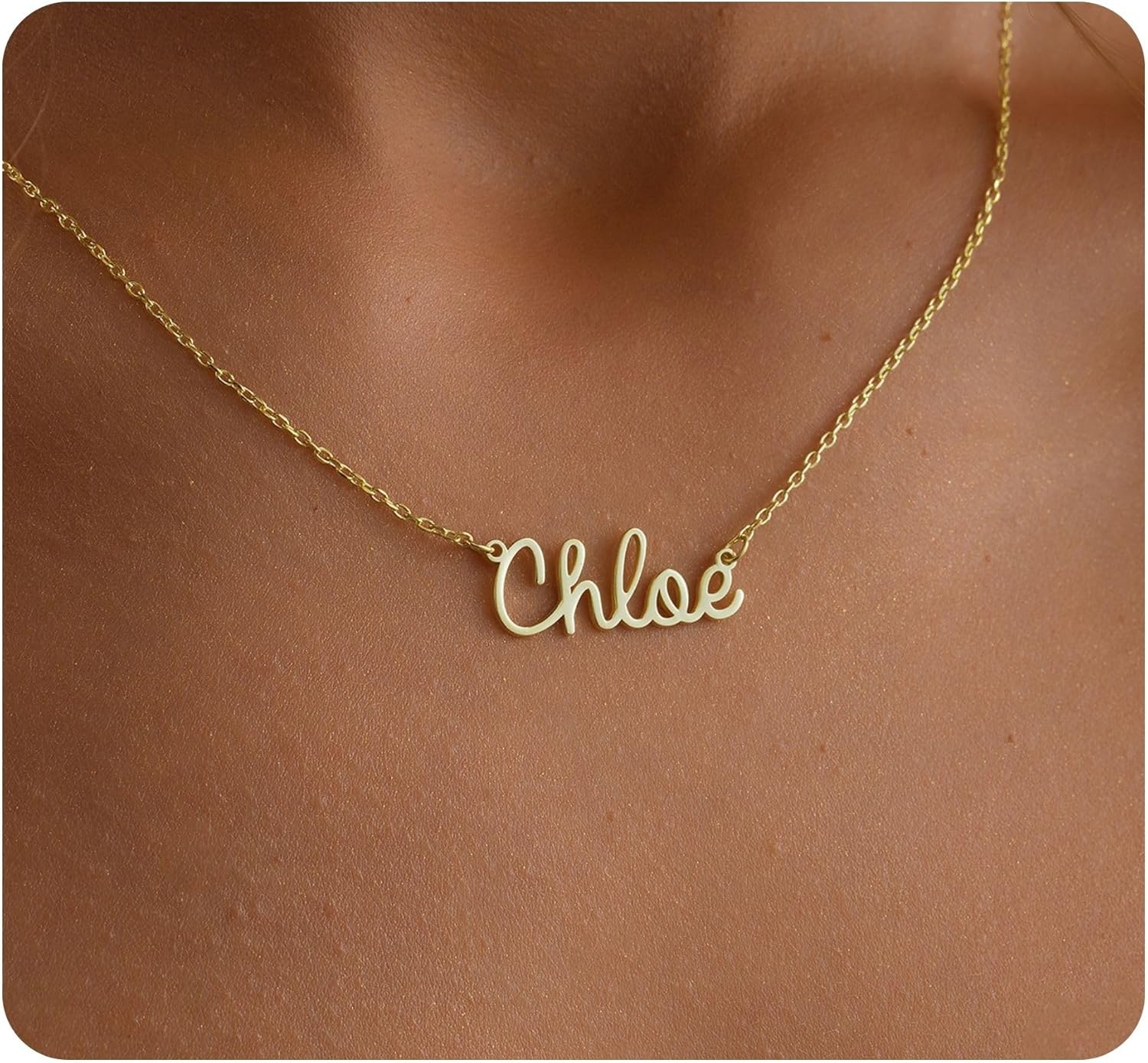 14K Gold Personalized Name Necklace - Custom Jewelry Gift