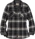 Stylish Women's Long Sleeve Flannel Shirt in Plaid Design