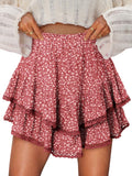 Ruffle Mini Skirts for Women by onlypuff - Stylish Flowing Shorts
