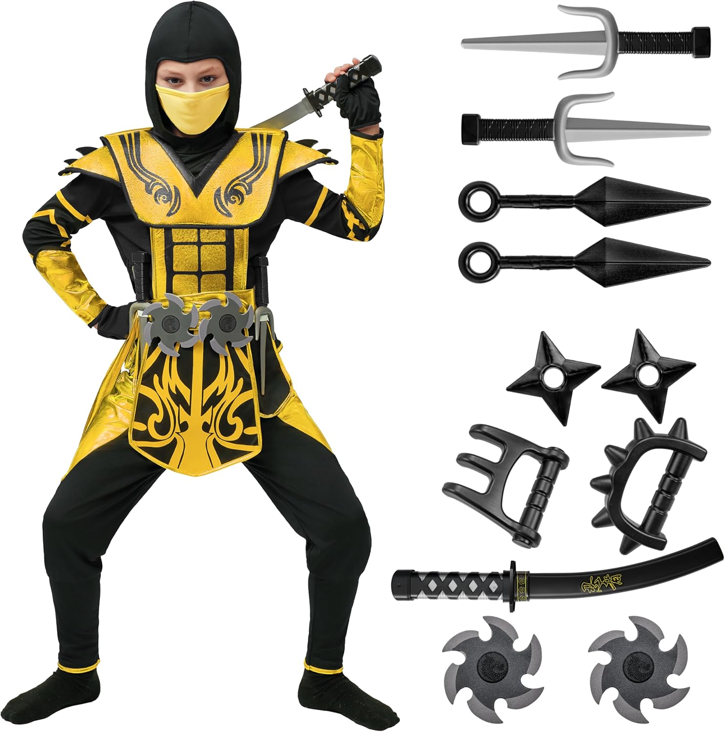 Red Ninja Costume for Boys - Perfect for Halloween Fun