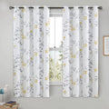 Floral 100% Blackout Curtains 52x54 in Panels - Total Light Block