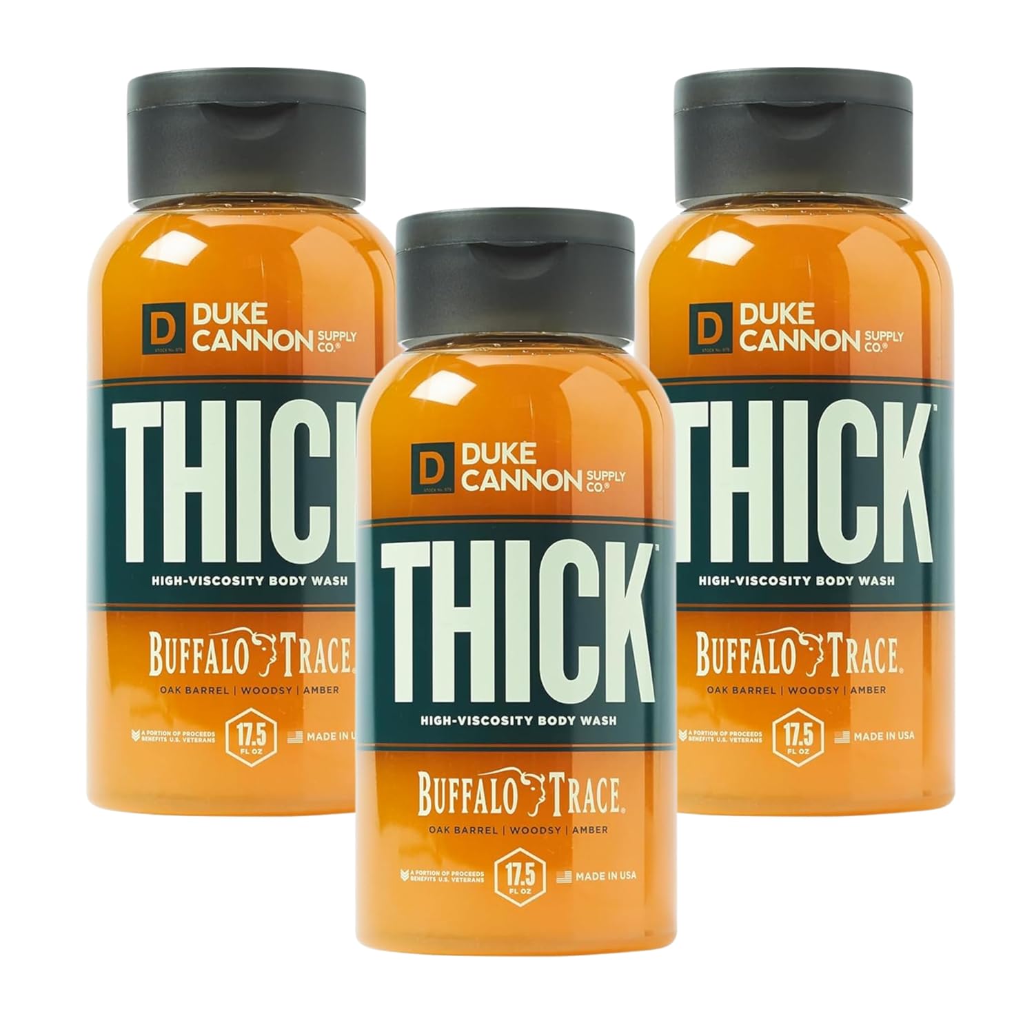 Duke Cannon THICK High-Viscosity Body Wash for Men - Bourbon Scent