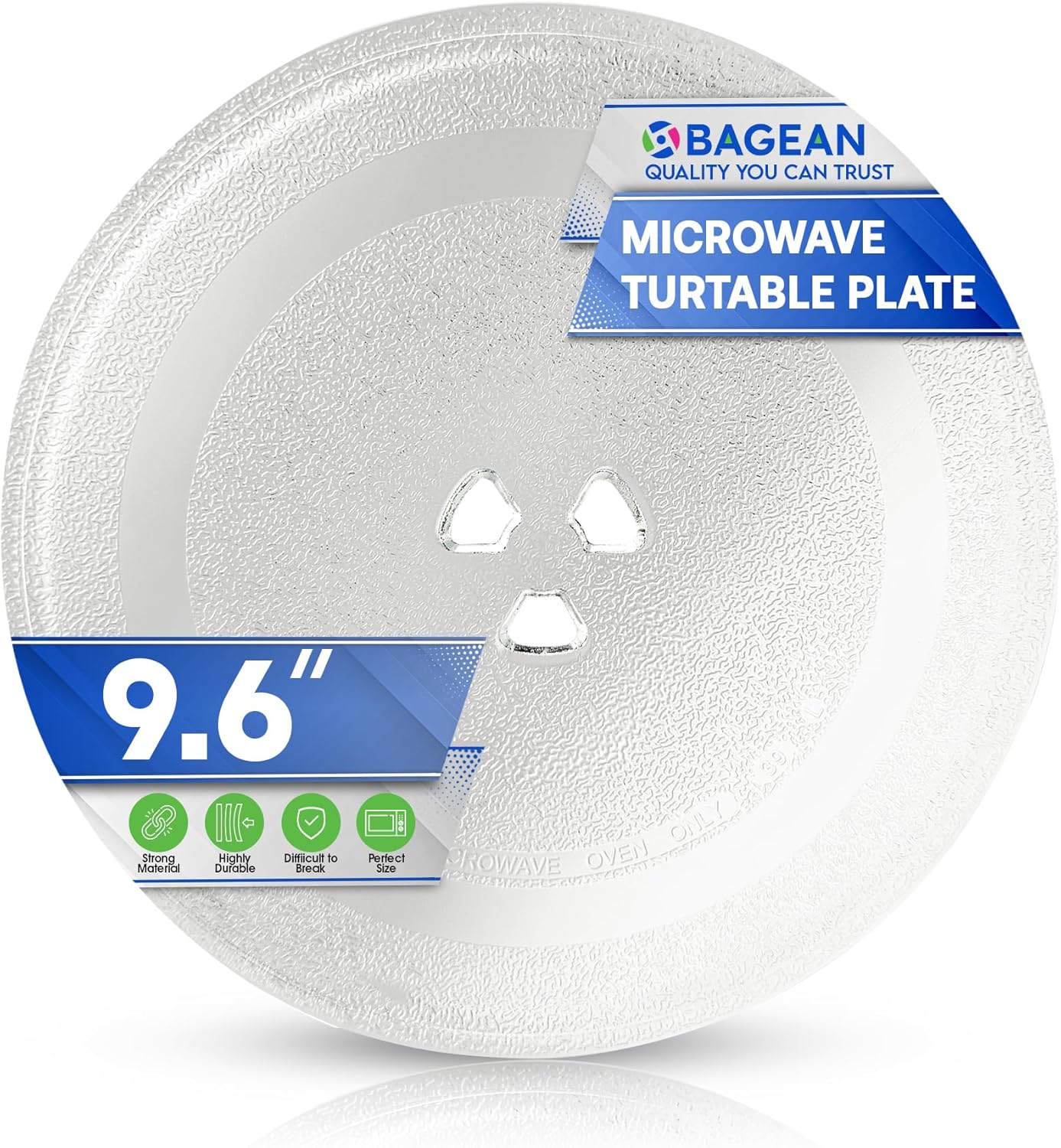 9.6 Microwave Glass Turntable Plate - Perfect Fit Replacement