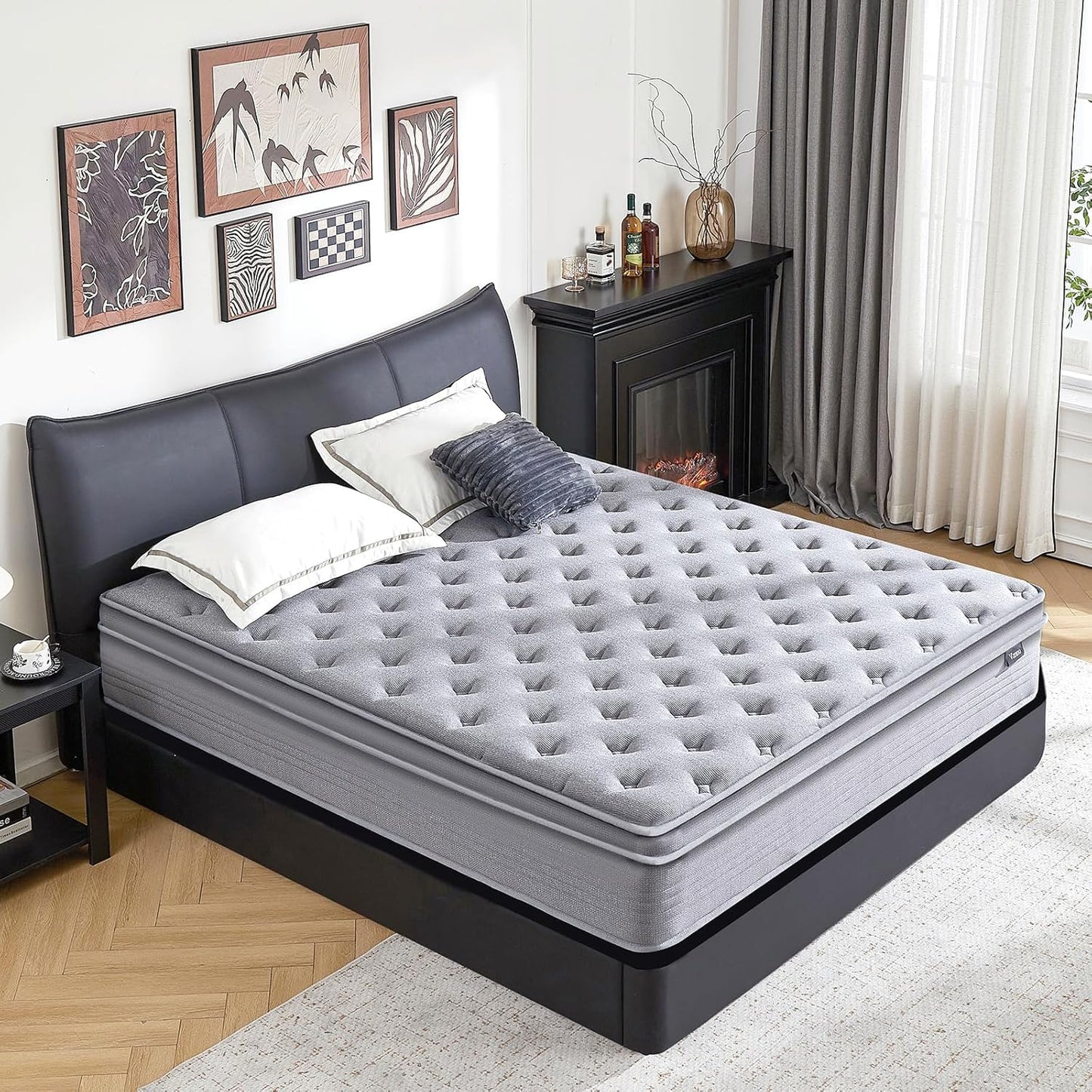 Vantto Queen Mattress: 10 Inch Hybrid Memory Foam Comfort