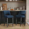 VKNOW Bar Stools Set of 2 Counter Height - Mid Century Comfort