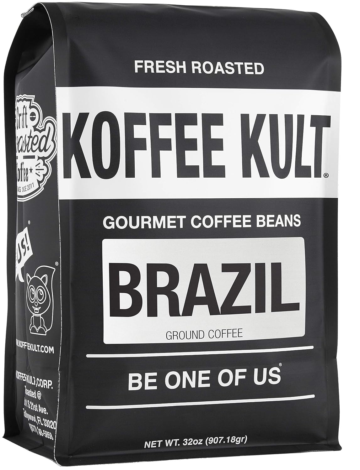 Koffee Kult Brazil Coffee Ground Medium Roast - Fresh & Flavorful