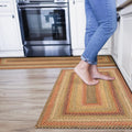 Homespice Kingston Multi Color Braided Rugs 27x45 - Small Jute Kitchen