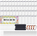 50 Pack Sublimation Tumblers Bulk 20 oz - Ready for Customization