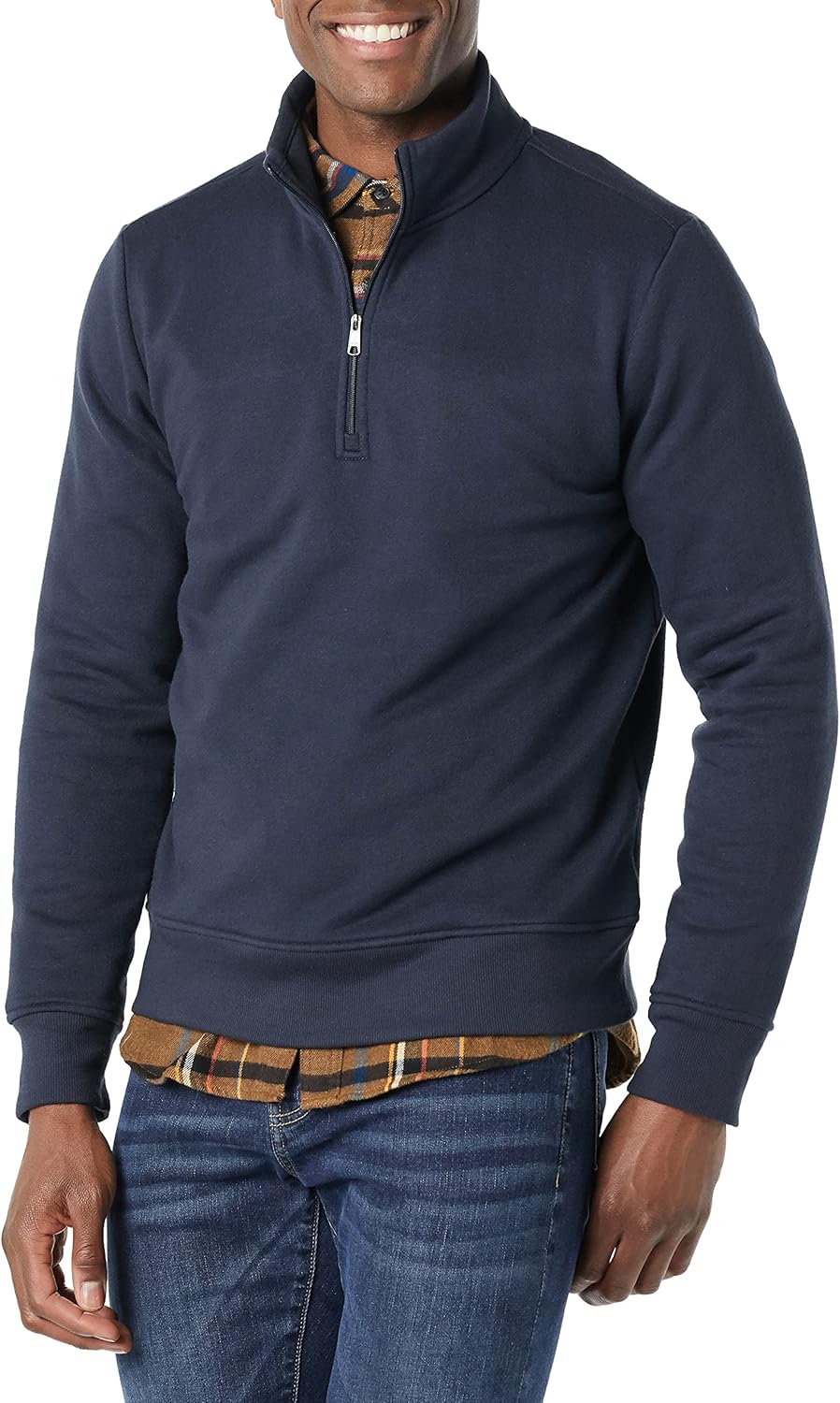 Cozy Quarter-Zip Fleece:  Essentials Men