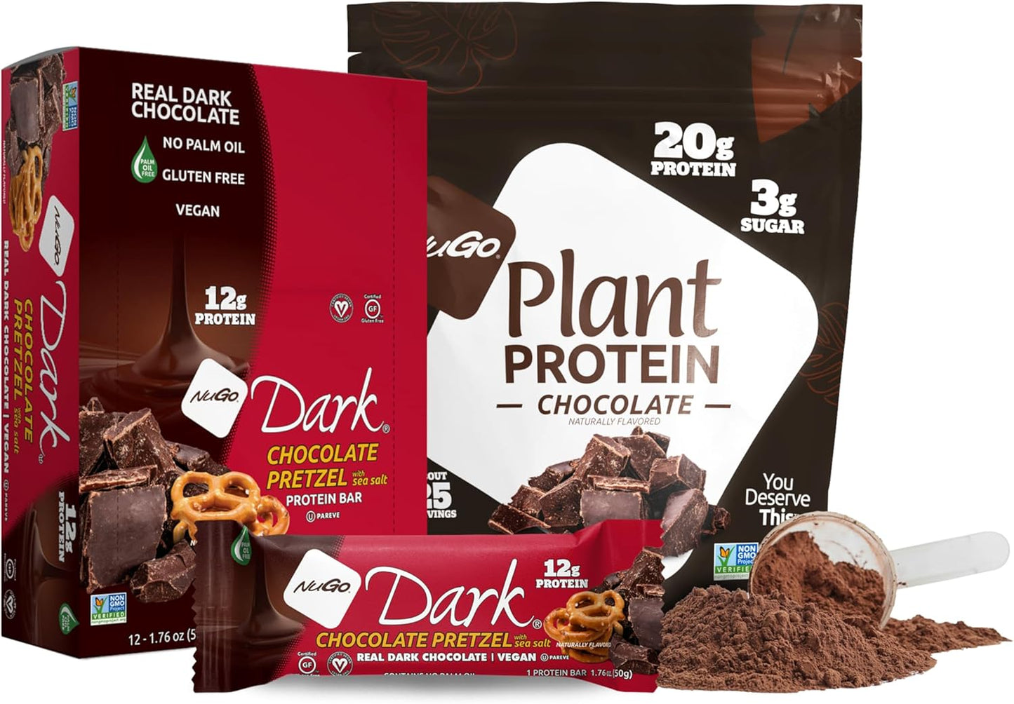 NuGo Dark Chocolate Pretzel and Plant Protein Bundle Review