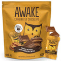 AWAKE Caffeinated Peanut Butter Milk Chocolate Bites - 50 Count