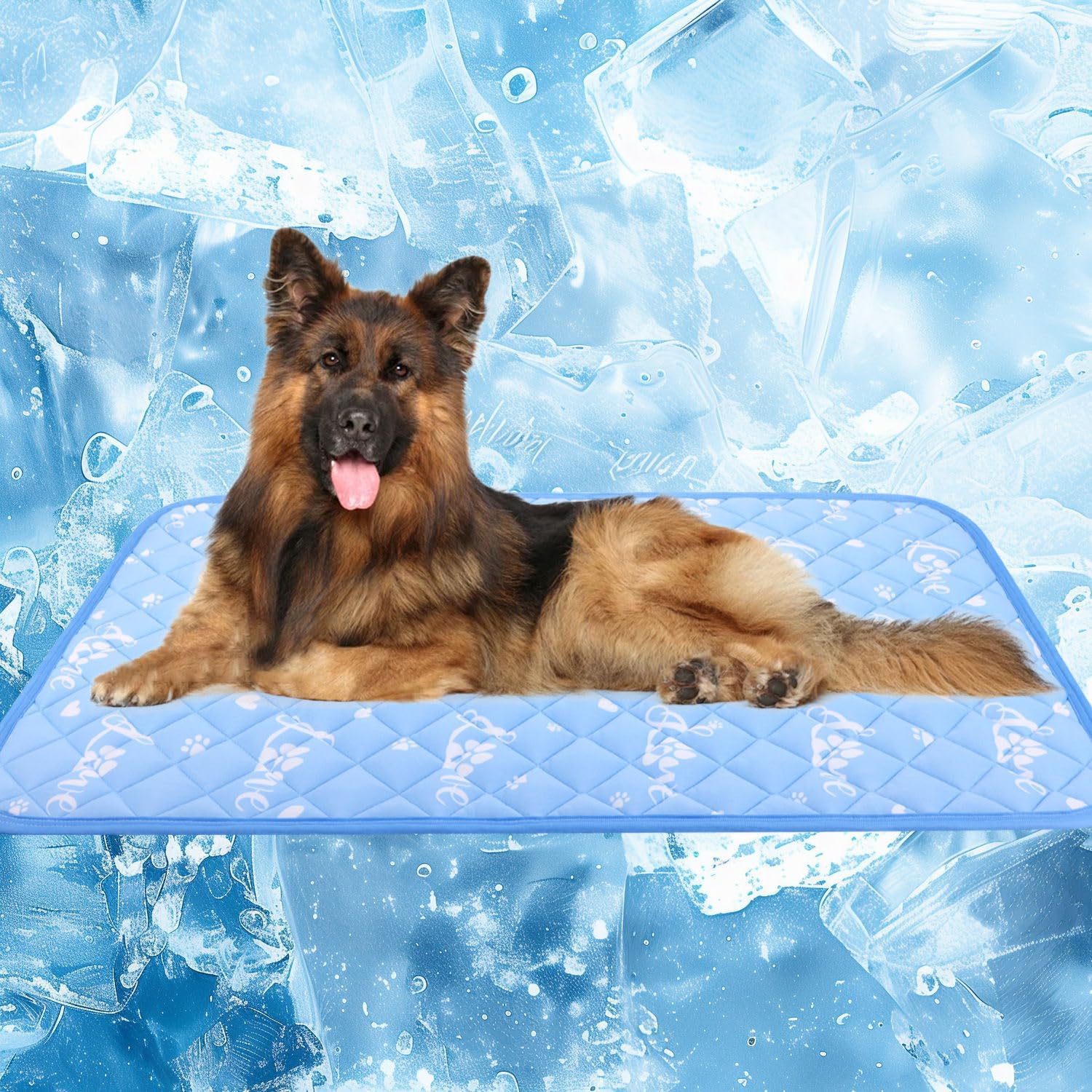 Dog Cooling Mat 59in x 40in with Advanced Self-Cooling Tech