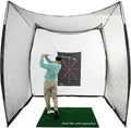Hitting Net with Target Knotless Golf Net Cage 10 x 10 x 10 ft