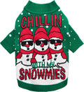Cozy Snowman Pet Sweater - Fitwarm Winter Dog Apparel