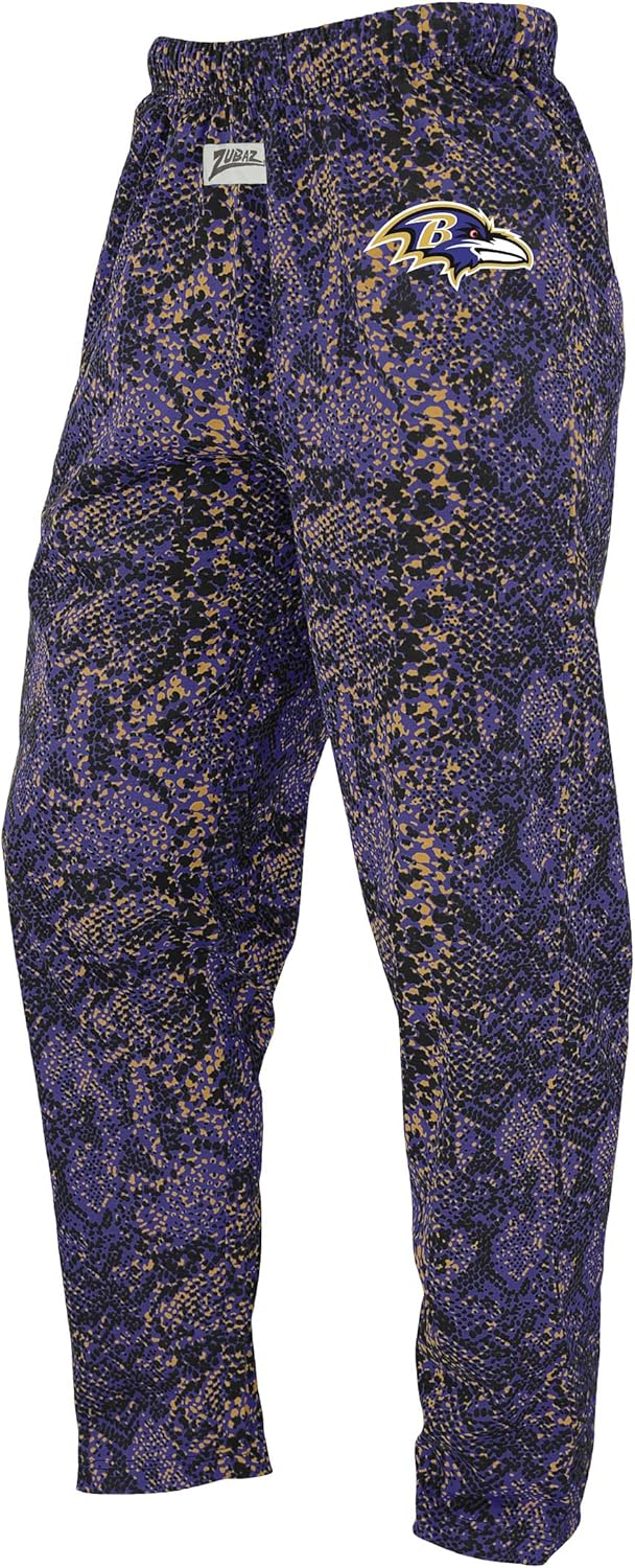 Zubaz NFL Z88 Team Logo Pants for Game Day or Lounge Wear
