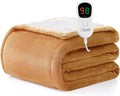 Homemate Electric Heated Blanket Twin Size - Soft Sherpa Heated Throw