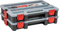 Small Parts Organizer Box 2-Pack - Stackable 20-Compartment Case