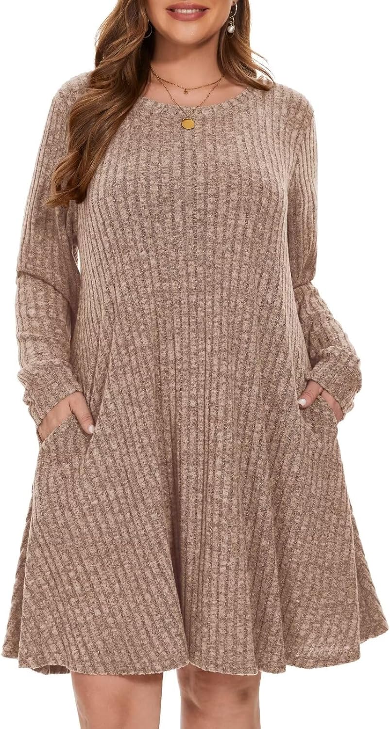 BELAROI Plus Size Sweater Dress for Fall and Winter Outfits