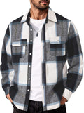 Mens Flannel Shirt Long Sleeve Plaid Shirt Jacket - Warm Everyday