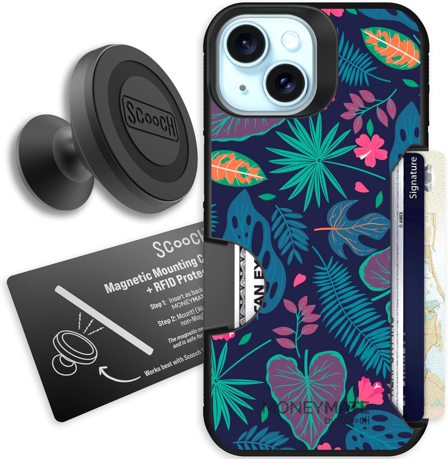 Scooch iPhone 15/14/13 Case with Card Holder for Ultimate Protection