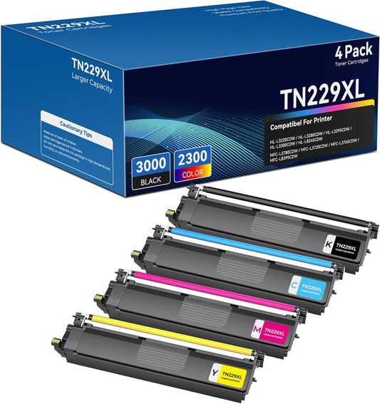 Compatible Brother TN229XL Toner Cartridges for High Volume Printing