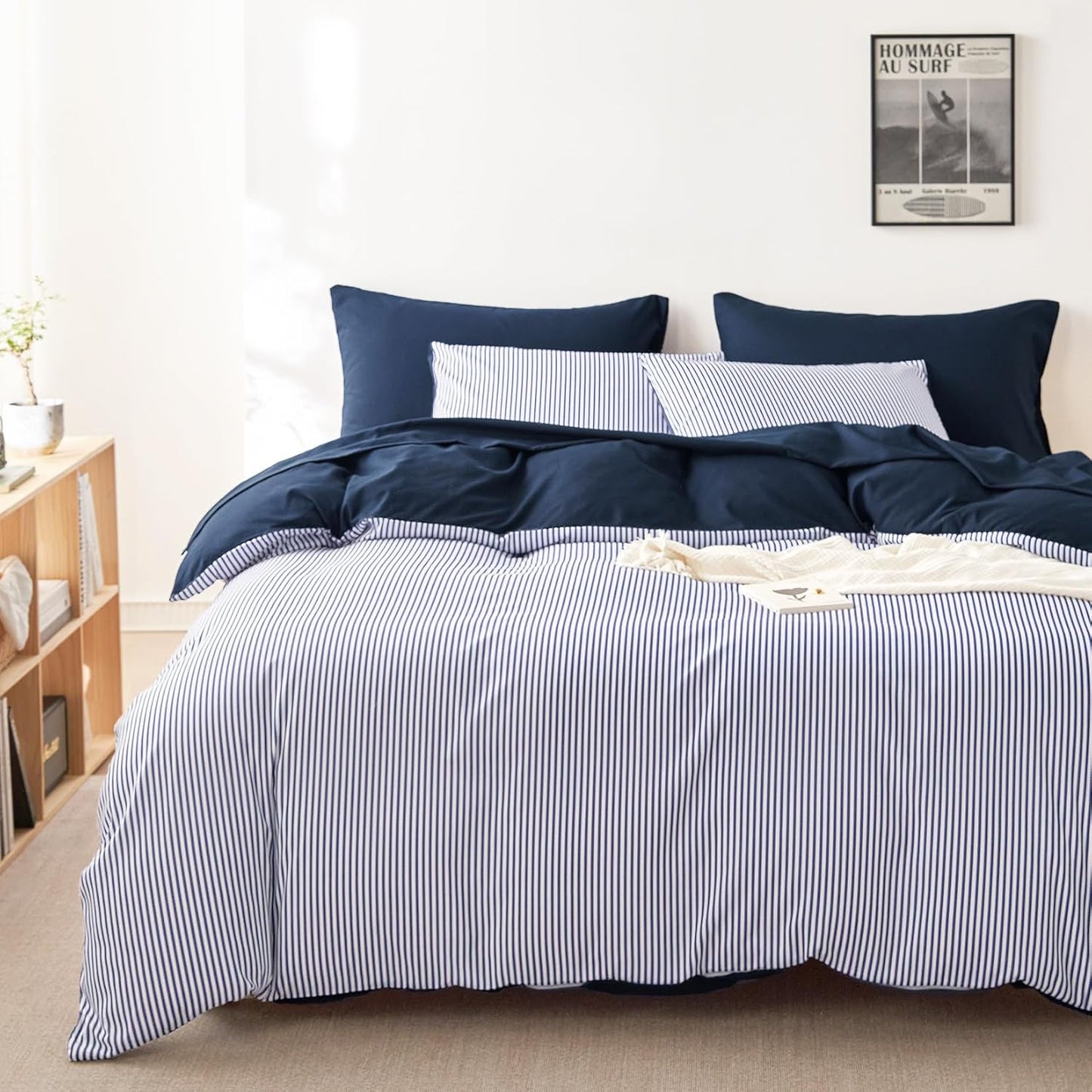 Wake In Cloud Striped Comforter Set for Cozy Farmhouse Style