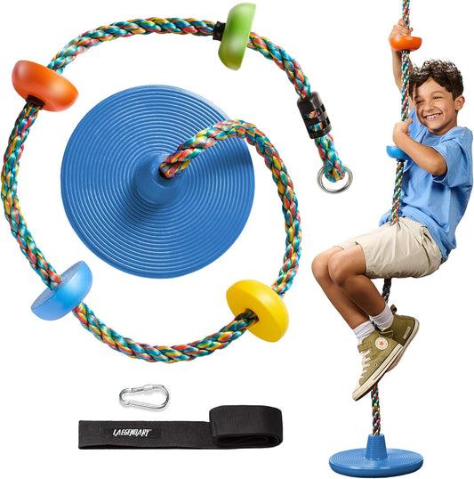 LAEGENDARY Tree Swing for Kids - Fun Outdoor Climbing Disk