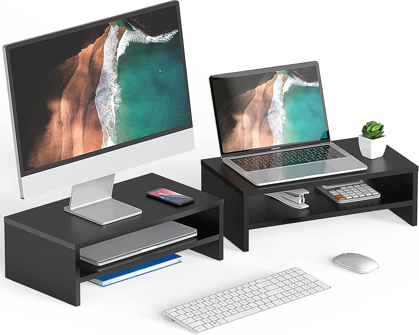 FITUEYES Computer Monitor Riser Stand for Ergonomic Workspace