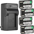 Kastar 4-Pack SB-LSM80 Battery and AC Wall Charger - Extra Runtime