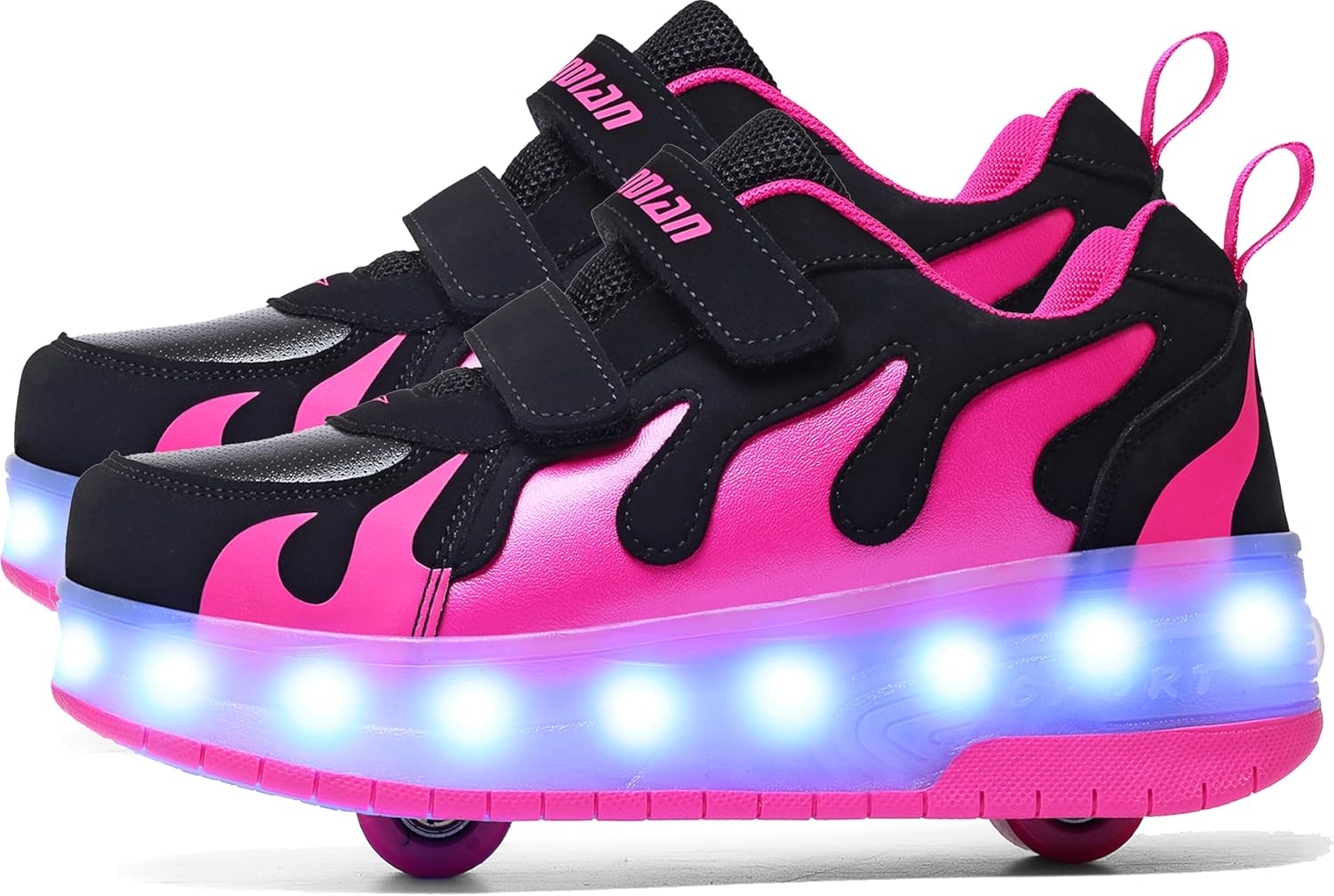 Aikuass LED Light Up Roller Shoes for Kids - Fun and Safe