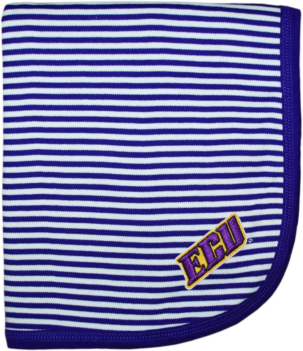 ECU Striped Baby and Toddler Blanket - Soft Cotton Comfort
