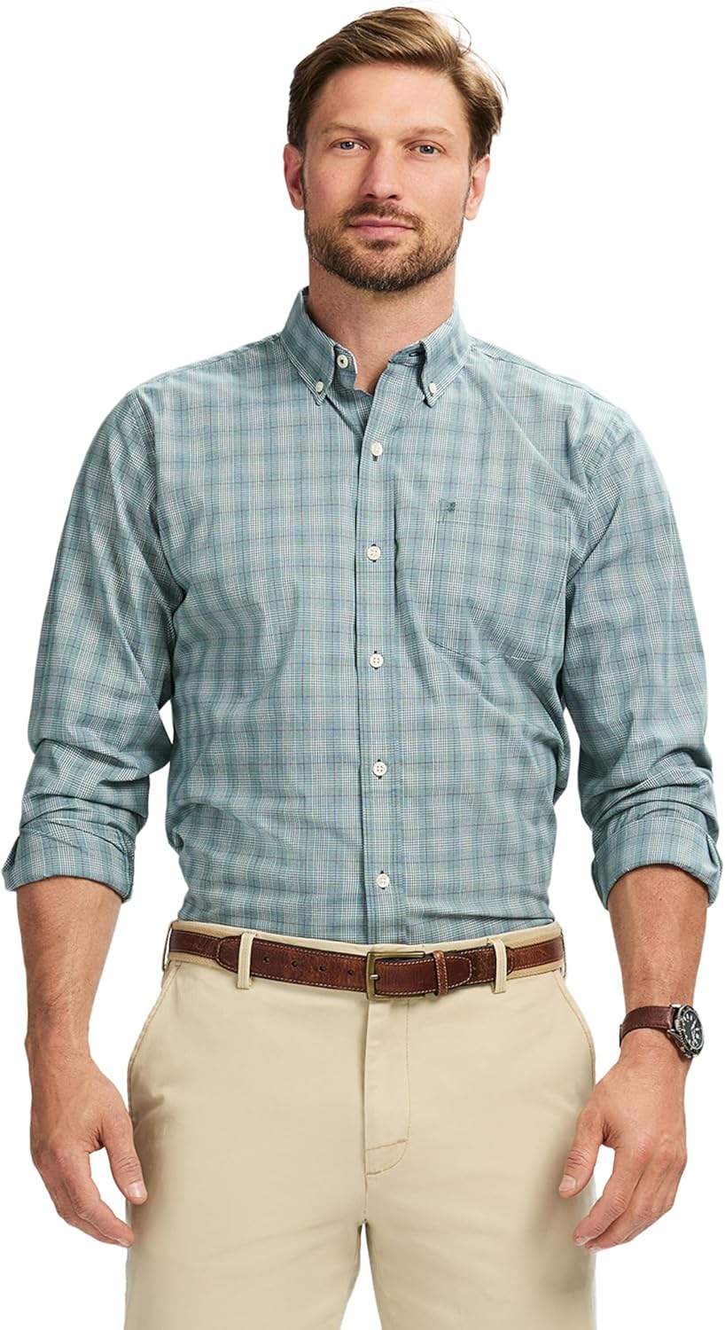 Izod Mens Performance Comfort Long Sleeve Shirt for All Occasions